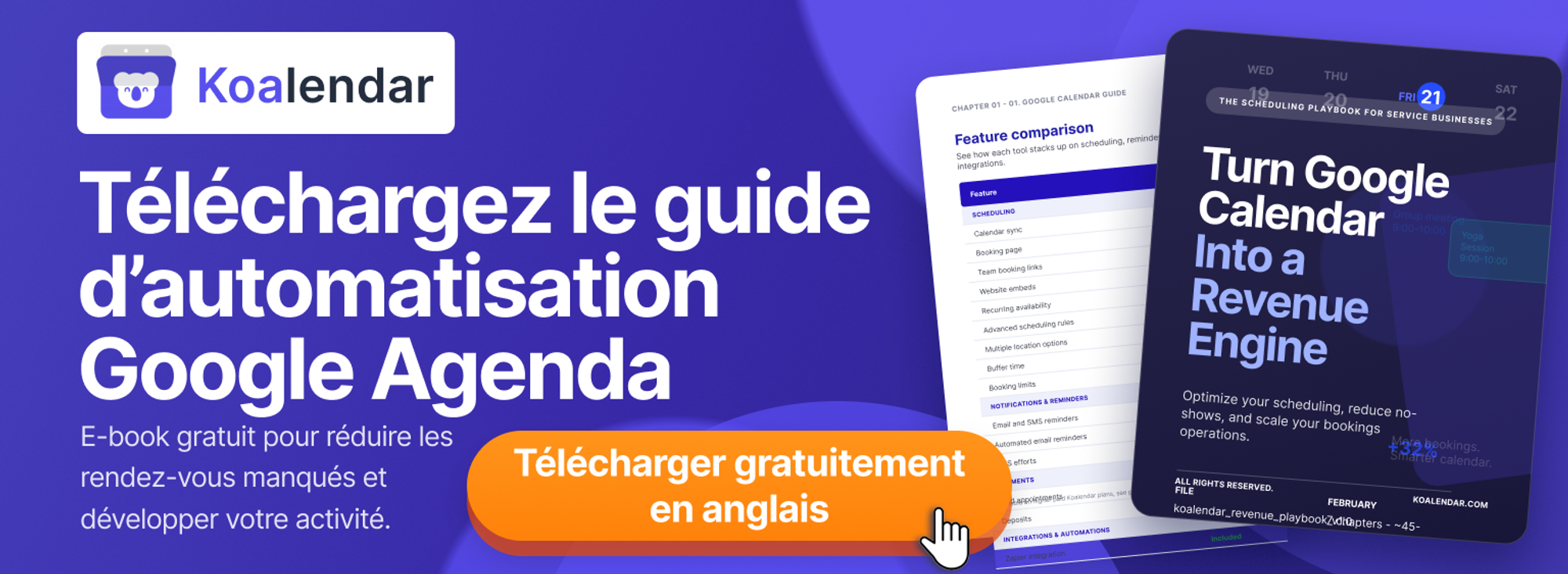 bannière pour télécharger le playbook Google Calendar afin d’optimiser l’automatisation des flux de travail